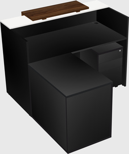 L-shaped modular reception