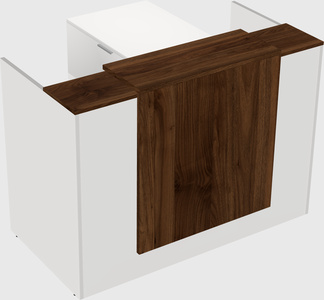L-shaped modular reception