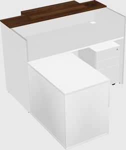 L-shaped modular reception