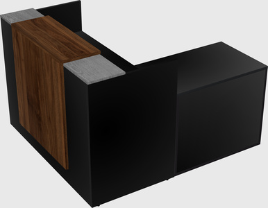 L-shaped modular reception