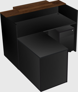 L-shaped modular reception