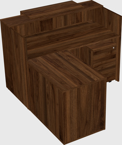 L-shaped modular reception