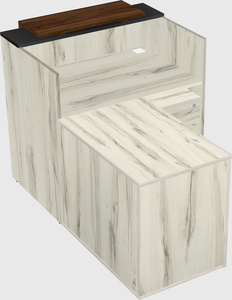 L-shaped modular reception