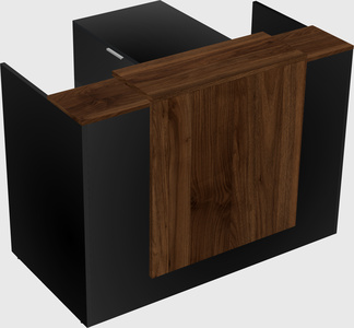 L-shaped modular reception