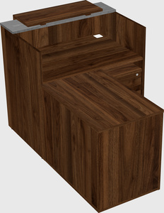 L-shaped modular reception