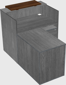 L-shaped modular reception