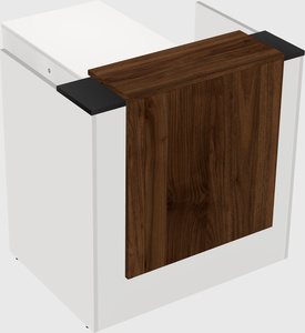 L-shaped modular reception