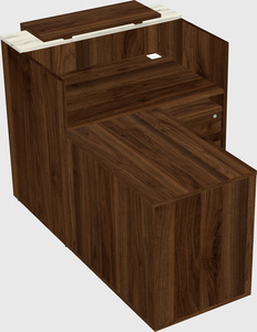 L-shaped modular reception