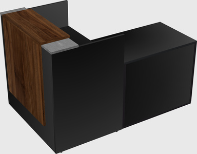 L-shaped modular reception