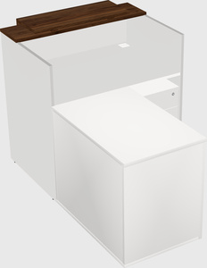 L-shaped modular reception