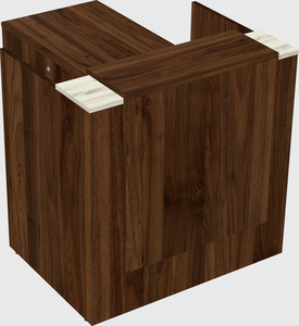 L-shaped modular reception