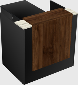 L-shaped modular reception