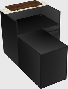 L-shaped modular reception