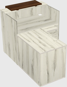L-shaped modular reception