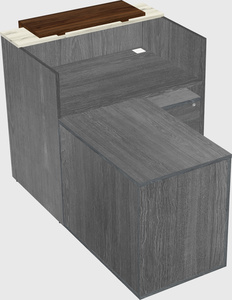 L-shaped modular reception