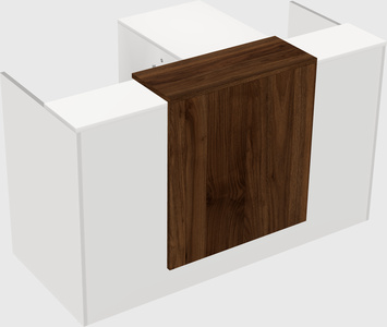 L-shaped modular reception