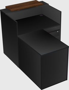 L-shaped modular reception