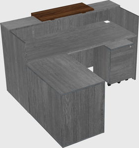 L-shaped modular reception