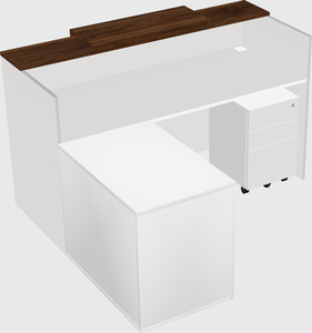 L-shaped modular reception