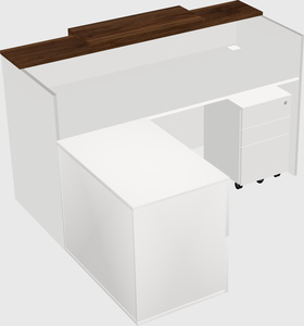 L-shaped modular reception