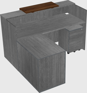 L-shaped modular reception