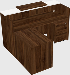 L-shaped modular reception