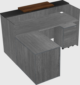 L-shaped modular reception