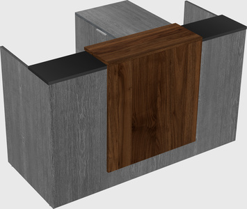 L-shaped modular reception