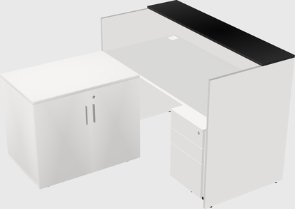 L-shaped modular reception