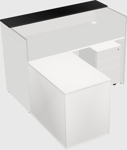 L-shaped modular reception