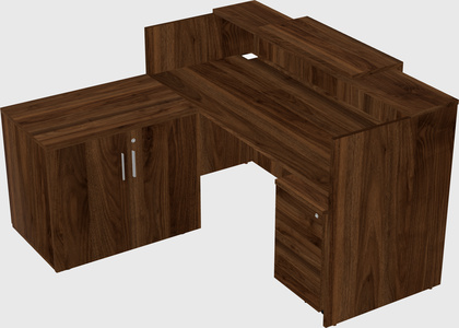 L-shaped modular reception