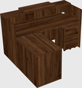 L-shaped modular reception
