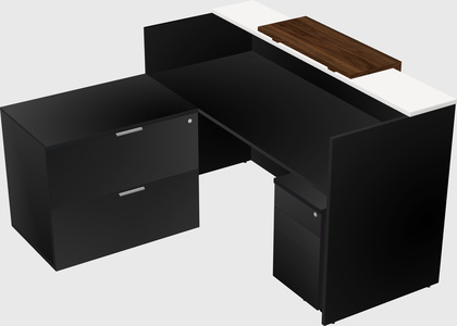 L-shaped modular reception