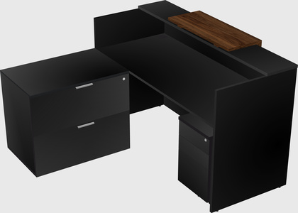 L-shaped modular reception
