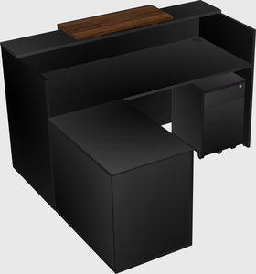 L-shaped modular reception