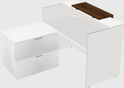 L-shaped modular reception