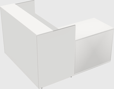 L-shaped modular reception