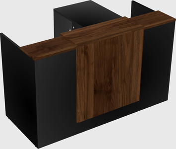 L-shaped modular reception