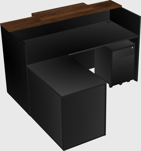 L-shaped modular reception