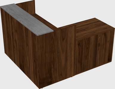 L-shaped modular reception
