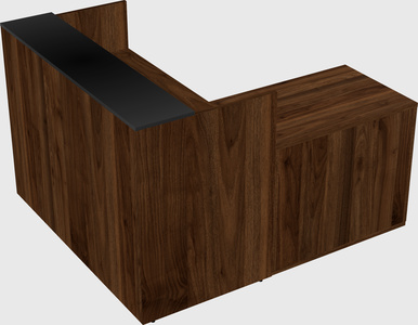 L-shaped modular reception