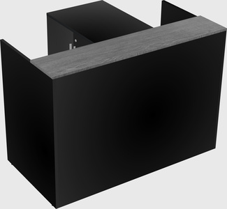 L-shaped modular reception