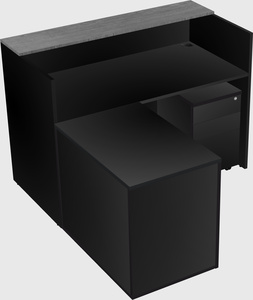 L-shaped modular reception