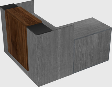 L-shaped modular reception