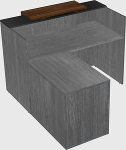 L-shaped modular reception