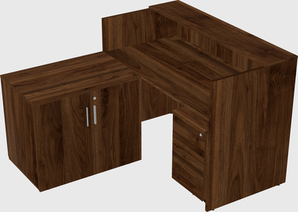L-shaped modular reception