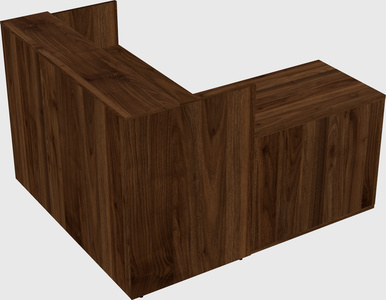 L-shaped modular reception