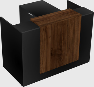 L-shaped modular reception