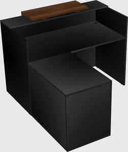 L-shaped modular reception