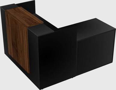 L-shaped modular reception